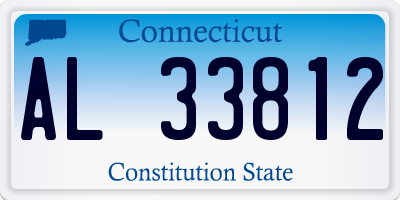 CT license plate AL33812