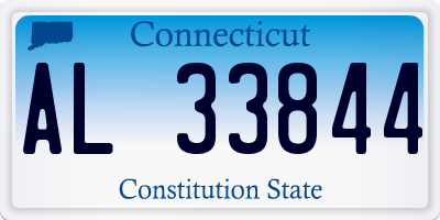 CT license plate AL33844
