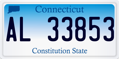 CT license plate AL33853