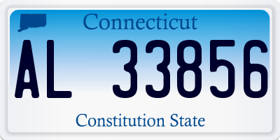 CT license plate AL33856