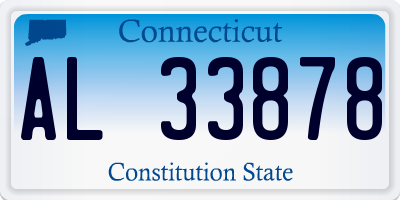 CT license plate AL33878