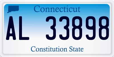 CT license plate AL33898
