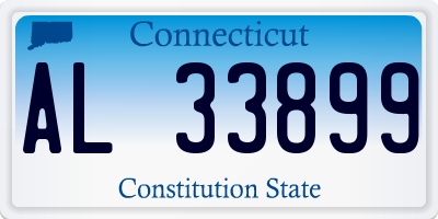 CT license plate AL33899