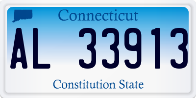 CT license plate AL33913