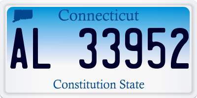 CT license plate AL33952