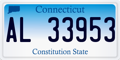 CT license plate AL33953