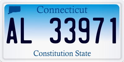 CT license plate AL33971