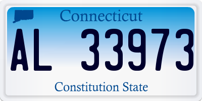 CT license plate AL33973