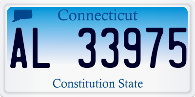 CT license plate AL33975