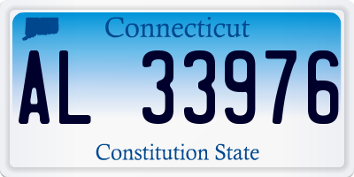 CT license plate AL33976
