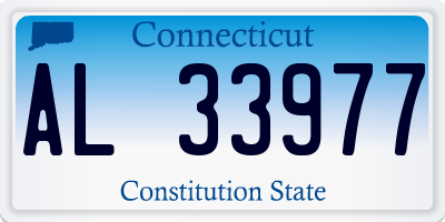 CT license plate AL33977