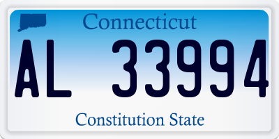 CT license plate AL33994