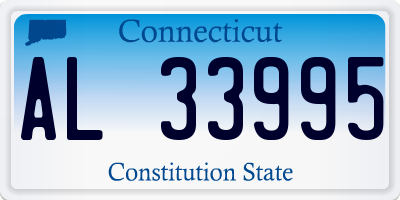 CT license plate AL33995
