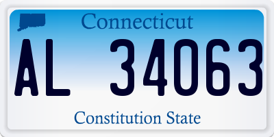 CT license plate AL34063