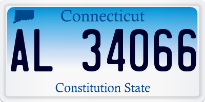 CT license plate AL34066