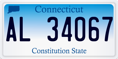 CT license plate AL34067