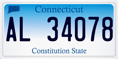 CT license plate AL34078
