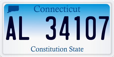 CT license plate AL34107