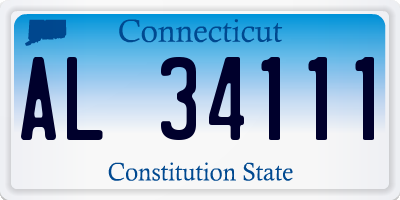 CT license plate AL34111