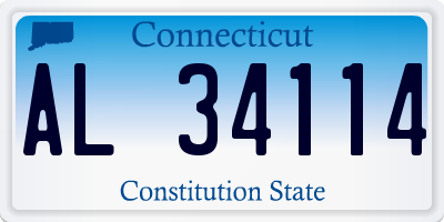 CT license plate AL34114