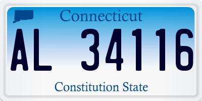 CT license plate AL34116