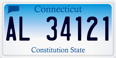 CT license plate AL34121