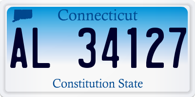 CT license plate AL34127
