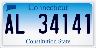 CT license plate AL34141