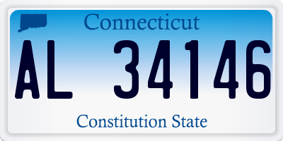 CT license plate AL34146