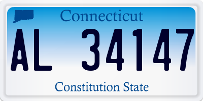 CT license plate AL34147