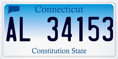 CT license plate AL34153
