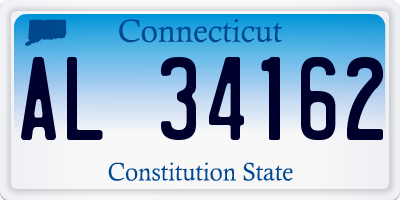 CT license plate AL34162