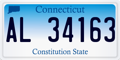 CT license plate AL34163