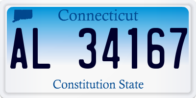 CT license plate AL34167