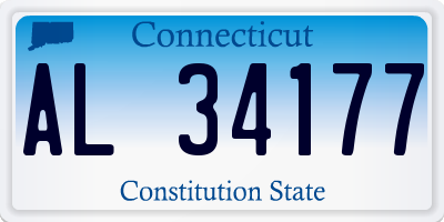 CT license plate AL34177