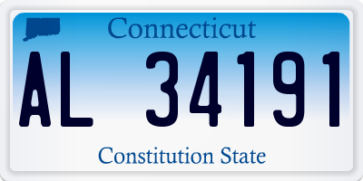 CT license plate AL34191