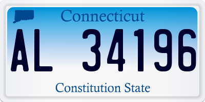 CT license plate AL34196