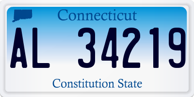 CT license plate AL34219