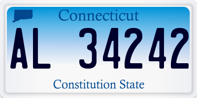 CT license plate AL34242
