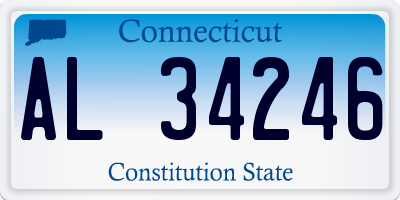 CT license plate AL34246