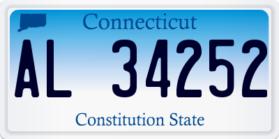 CT license plate AL34252