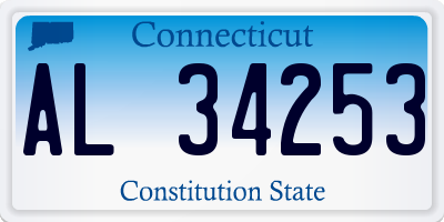 CT license plate AL34253