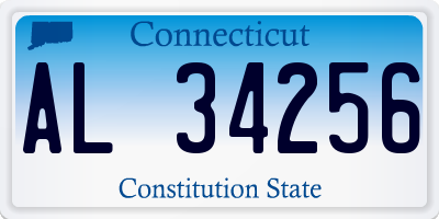 CT license plate AL34256