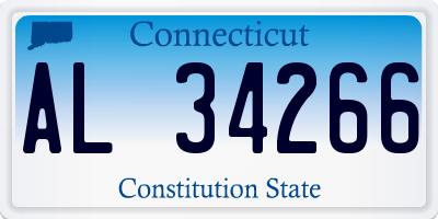 CT license plate AL34266