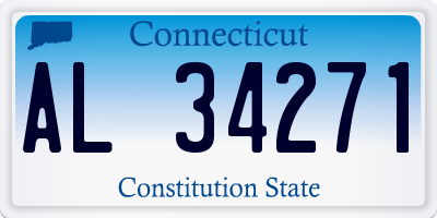CT license plate AL34271