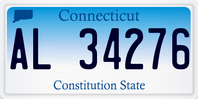 CT license plate AL34276