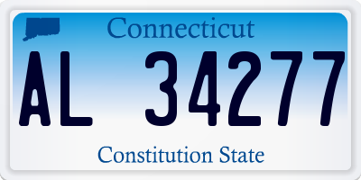 CT license plate AL34277