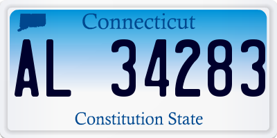 CT license plate AL34283