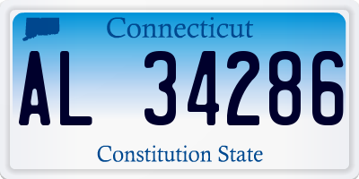 CT license plate AL34286