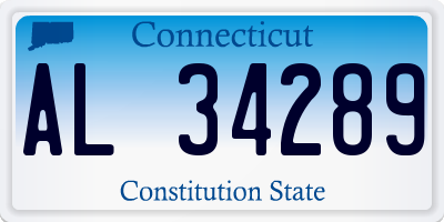 CT license plate AL34289